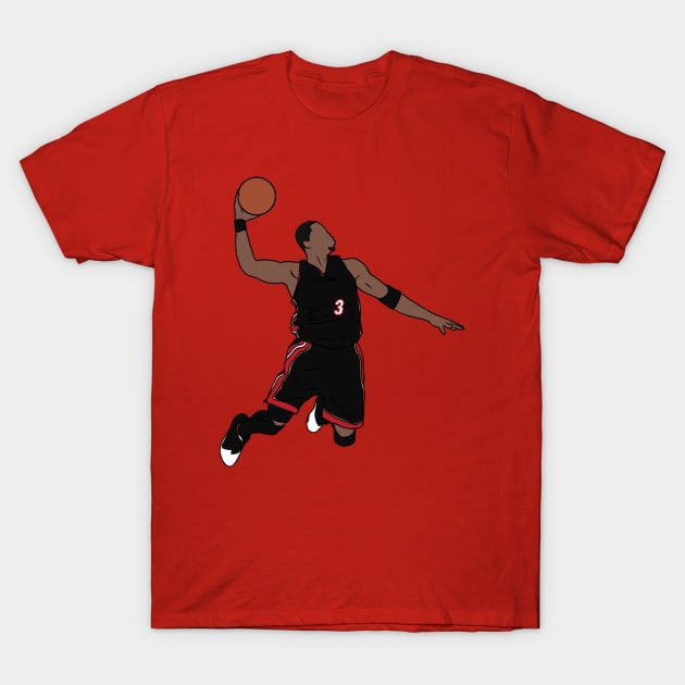 Dwyane Wade Dunk T-Shirt by rattraptees